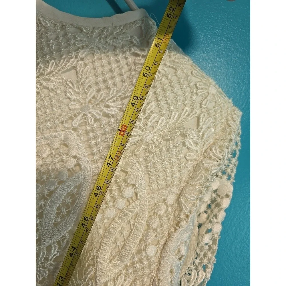 Vtg Karen Miller Sz 10 Ivory Mother of the Bride Cocktail Formal Maxi Dress USA - Picture 8 of 11